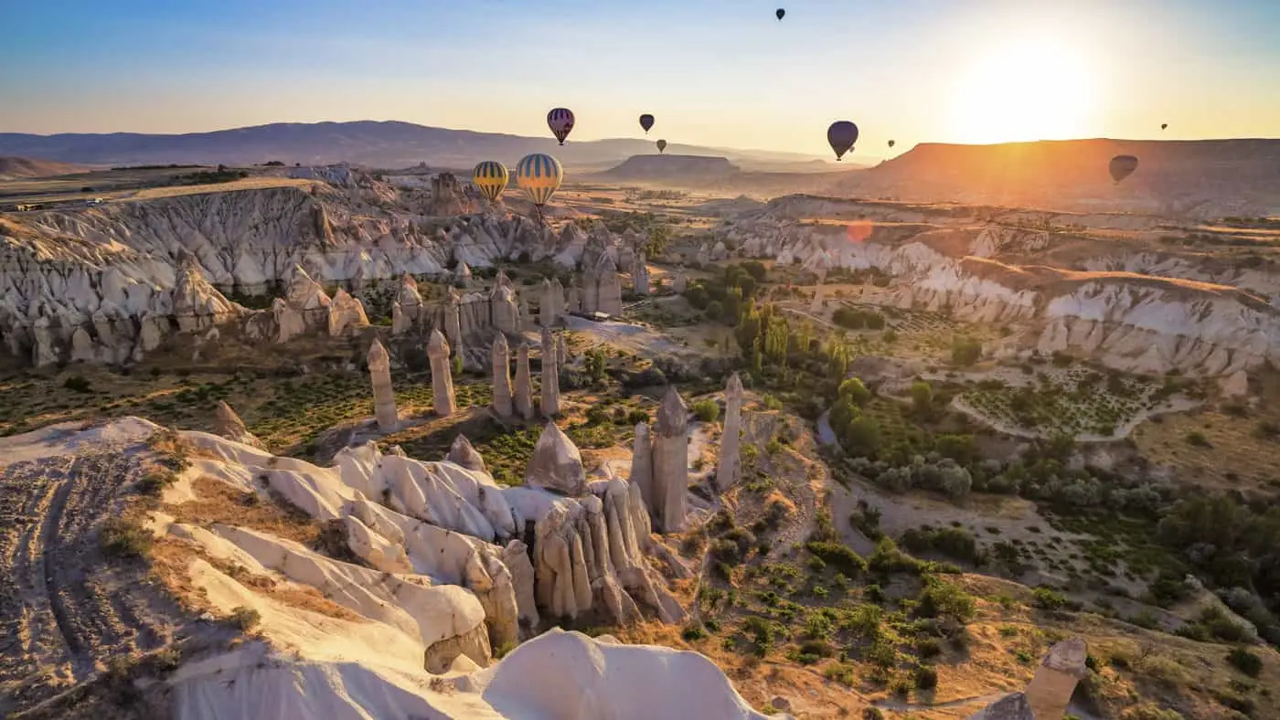 mtb turkey with dramatic volcanic landscape